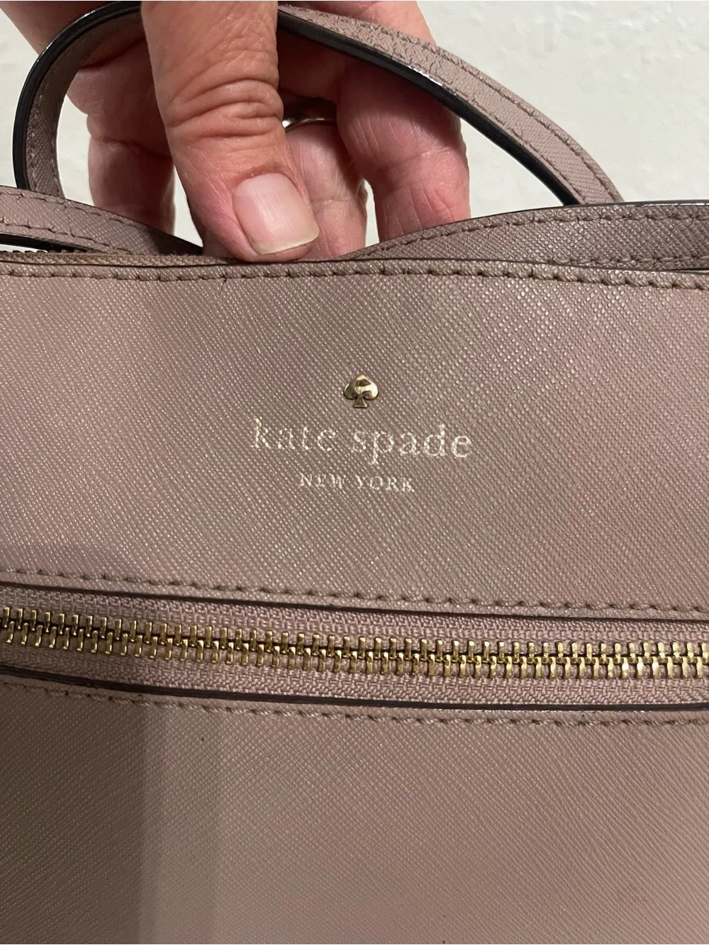 kate spade Rosewood Saffiano Crossbody Bag with Gold Hardware